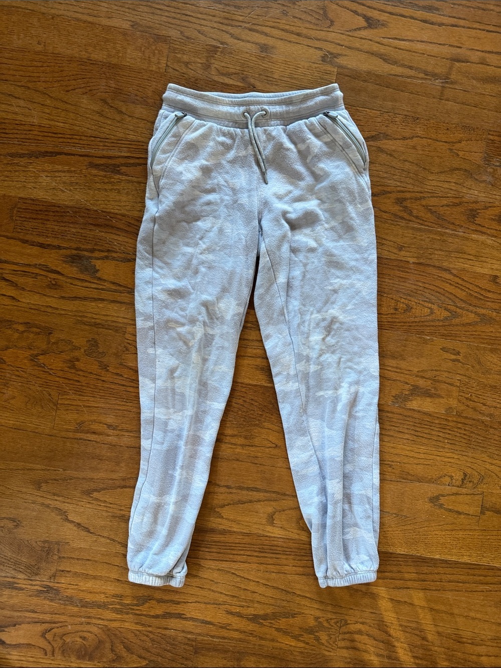 Athleta Girl Light Blue Camo Kids Joggers size S (7)